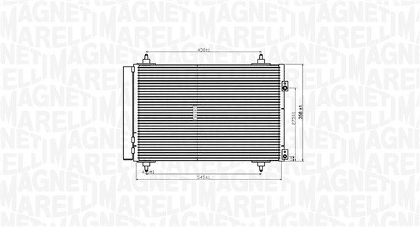 Skraplacz, klimatyzacja MAGNETI MARELLI 350203820000