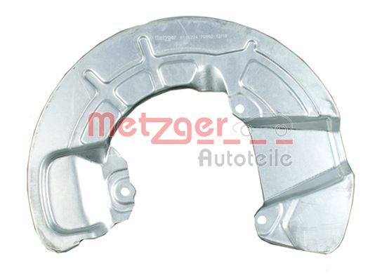 Panel rozbryzgiwujący, tarcza hamulcowa METZGER 6115224