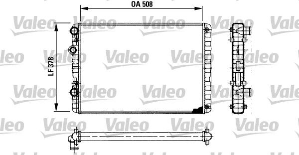 Chłodnica, układ chłodzenia silnika VALEO 730954