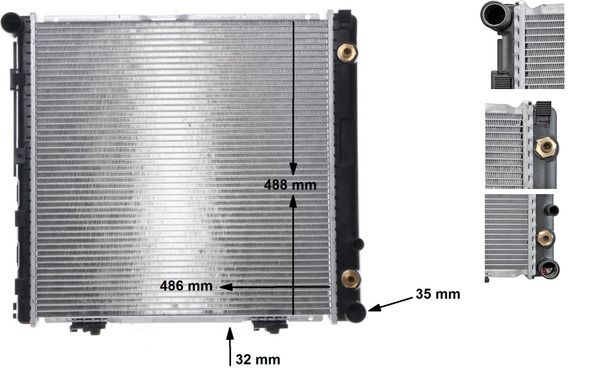 Chłodnica, układ chłodzenia silnika MAHLE cr 291 000s