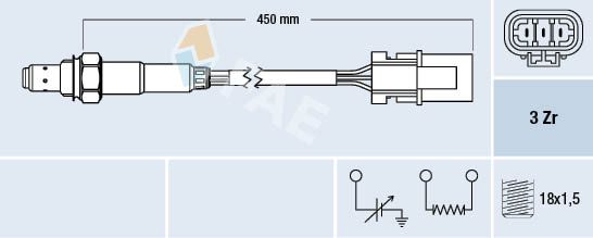 Sonda lambda FAE 77122