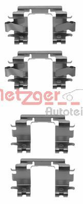 Zestaw akcesoriów, klocki hamulcowe METZGER 109-1257