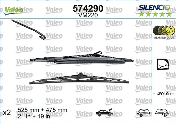 Pióro wycieraczki VALEO 574290