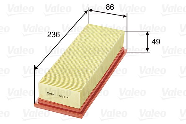 Filtr powietrza VALEO 585254