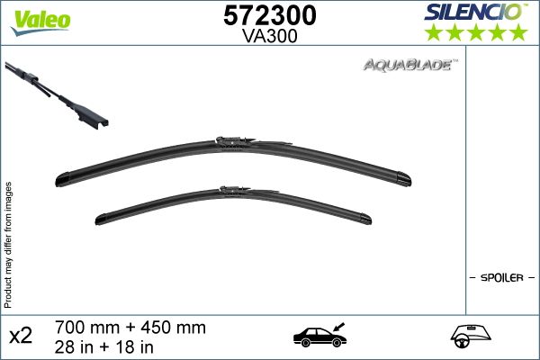 Pióro wycieraczki VALEO 572300