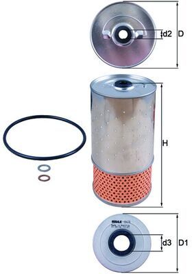 Filtr oleju KNECHT OX 78D