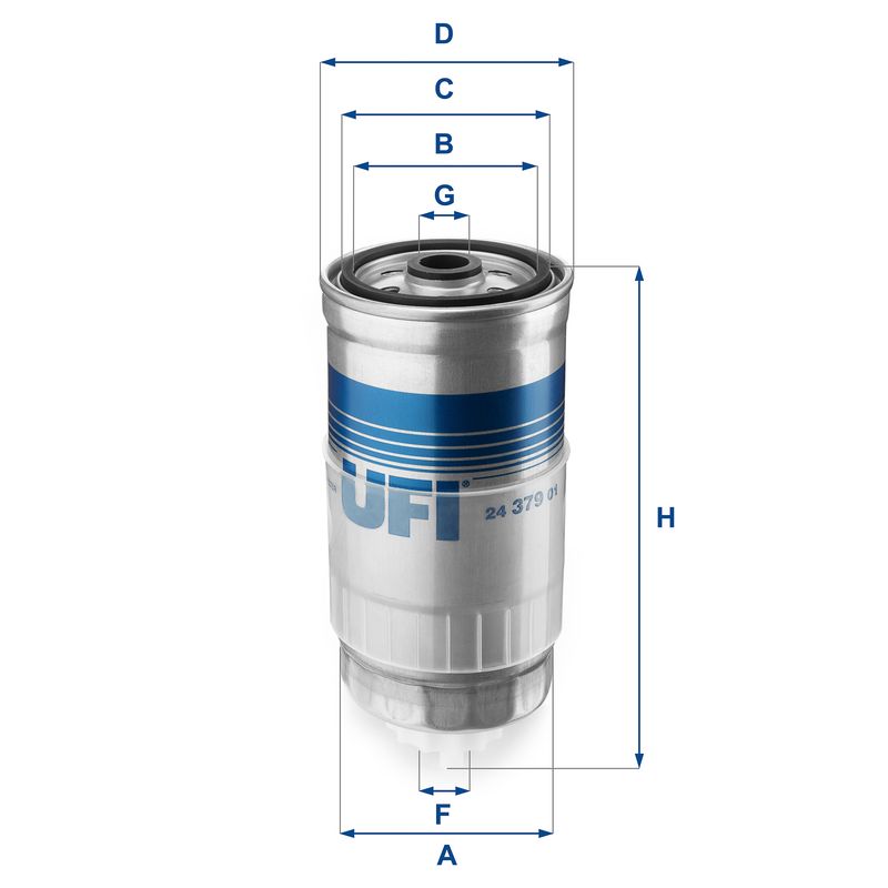 Filtr paliwa UFI 24.379.01