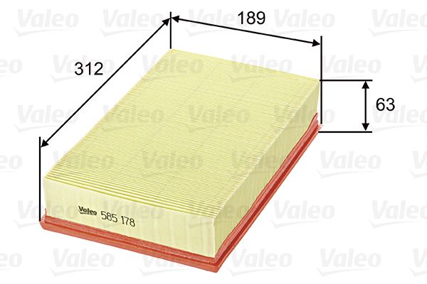 Filtr powietrza VALEO 585178