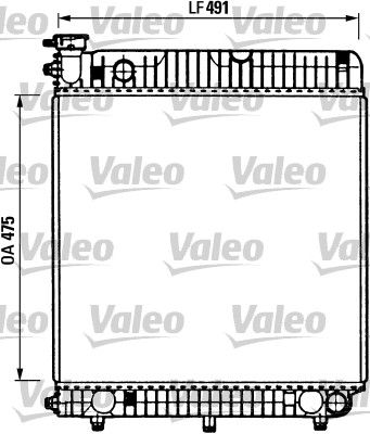 Chłodnica, układ chłodzenia silnika VALEO 730883