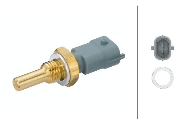 Czujnik, temperatura oleju HELLA 6PT009107-611
