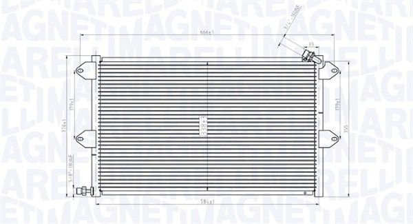 Skraplacz, klimatyzacja MAGNETI MARELLI 350203831000