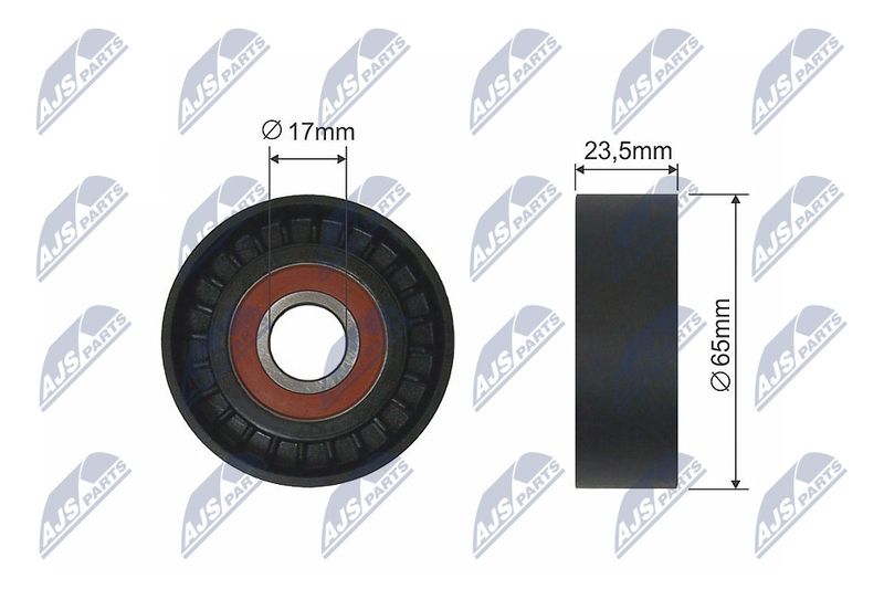 Rolka napinacza, pasek klinowy wielorowkowy NTY RNK-AR-008