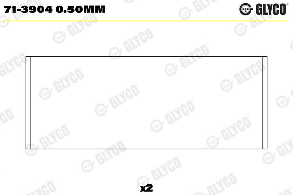 Panewka korbowodu GLYCO 71-39040.50MM