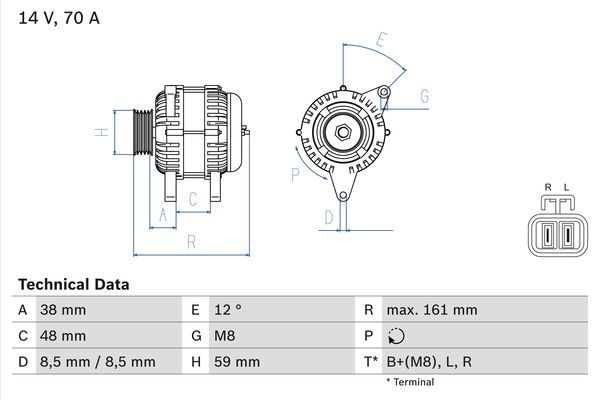 Alternator BOSCH 0 986 049 570