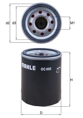 Filtr oleju KNECHT OC 602