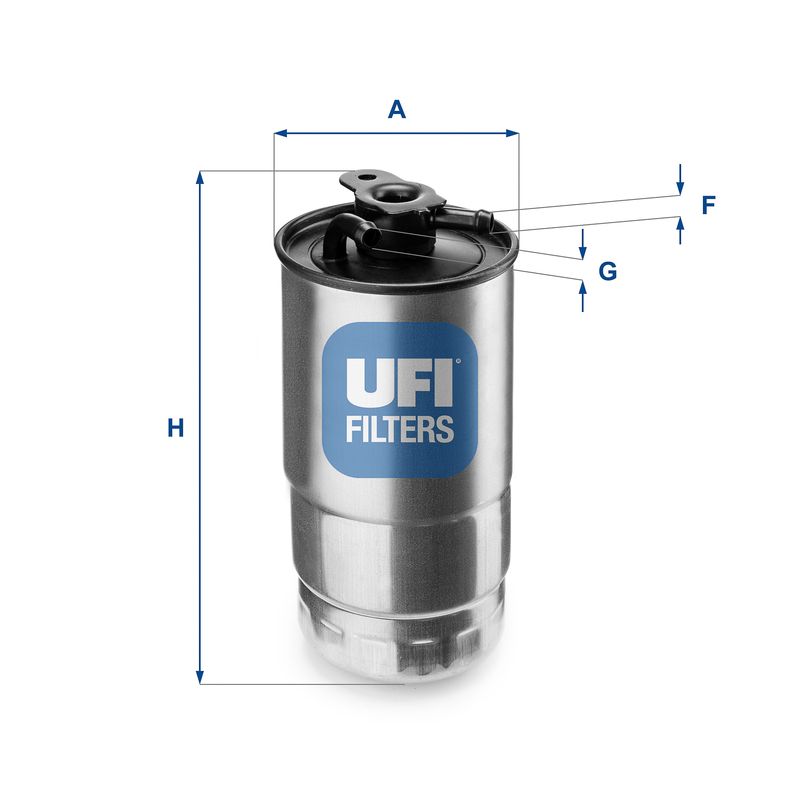 Filtr paliwa UFI 24.427.00