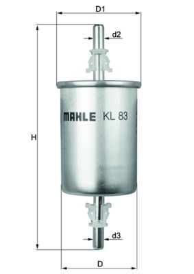 Filtr paliwa MAHLE KL83