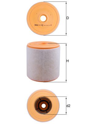 Filtr powietrza KNECHT LX 4961