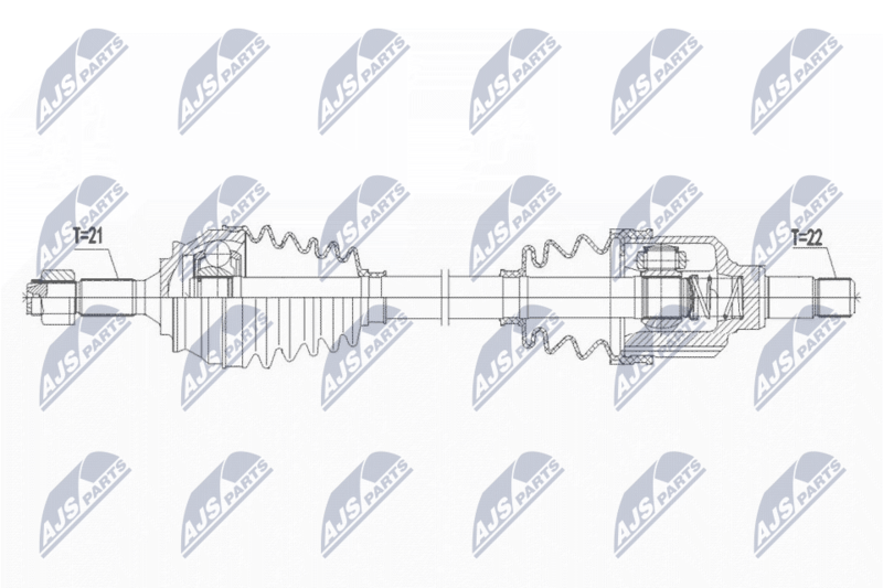 Wał napędowy NTY NPW-PE-075