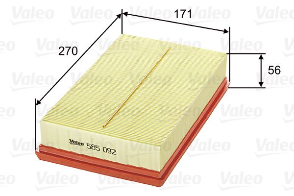 Filtr powietrza VALEO 585092