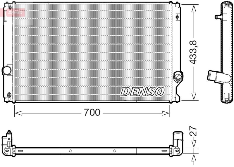 Chłodnica, układ chłodzenia silnika DENSO DRM51019