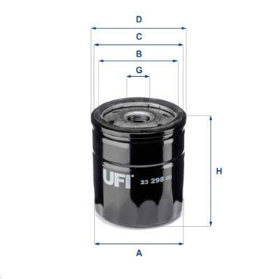 Filtr oleju UFI 23.298.00