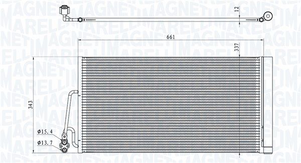 Skraplacz, klimatyzacja MAGNETI MARELLI 350203861000