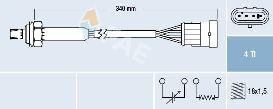 Sonda lambda FAE 77300