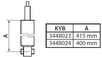 Amortyzator KYB 3448023