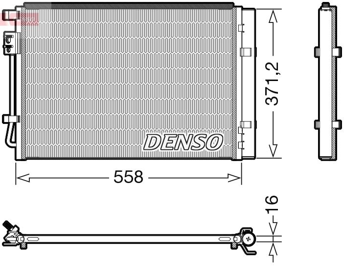 Skraplacz, klimatyzacja Denso DCN41015