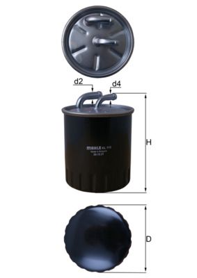 Filtr paliwa MAHLE KL313