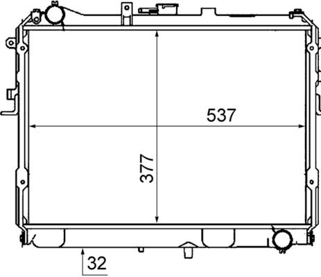 Chłodnica, układ chłodzenia silnika MAHLE cr 767 000s