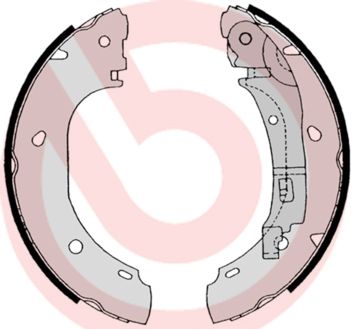Zestaw szczęk hamulcowych BREMBO S 23 525
