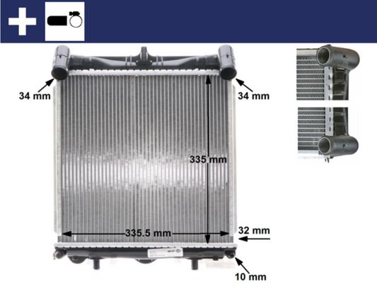 Chłodnica, układ chłodzenia silnika MAHLE CR370000S