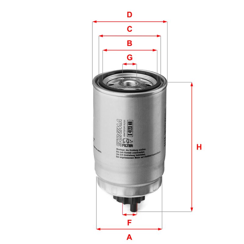 Filtr paliwa SOFIMA S 4123 NR