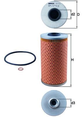Filtr oleju MAHLE OX103D
