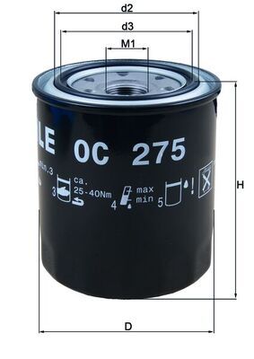 Filtr oleju KNECHT OC 275