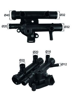 Termostat, płyn chłodzący MAHLE TI25983D