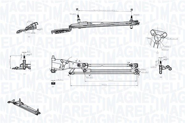 Napęd wycieraczek MAGNETI MARELLI 085570706010