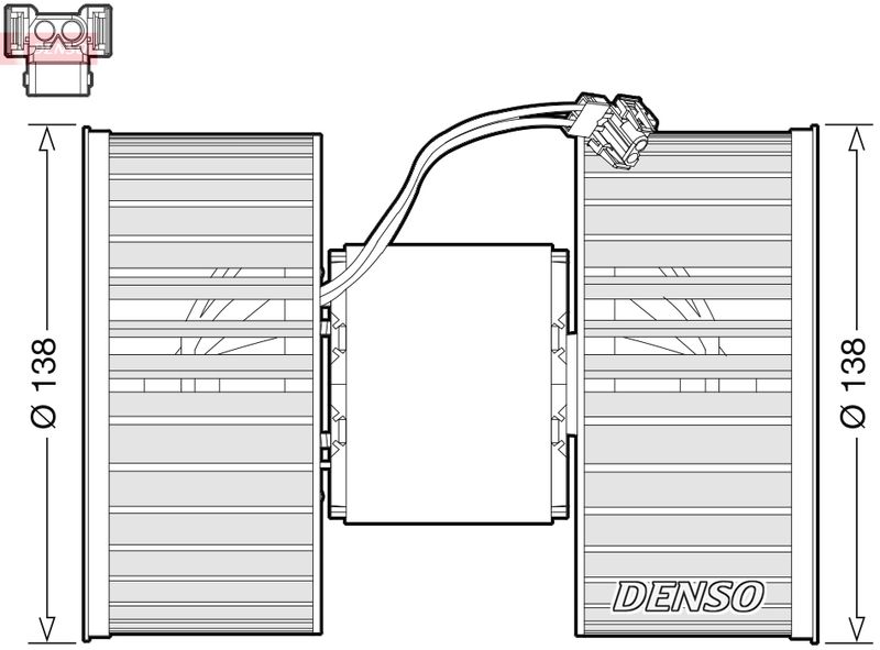 Wentylator wewnętrzny Denso DEA05006