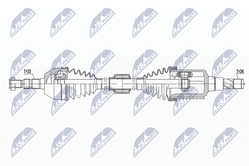 Wał napędowy NTY NPW-DW-029