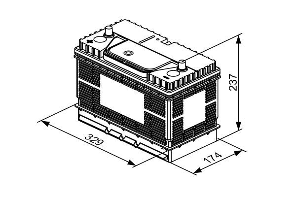 Akumulator BOSCH 0 092 T30 500