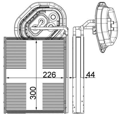 Parownik, instalacja klimatyzacji MAHLE ae 3 000p