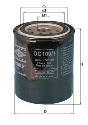 Filtr oleju KNECHT OC 109/1