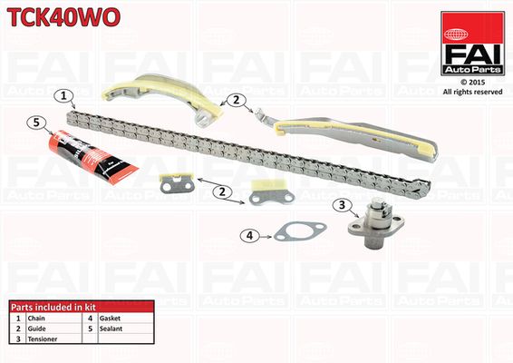Zestaw łańcucha rozrządu FAI AutoParts tck40wo