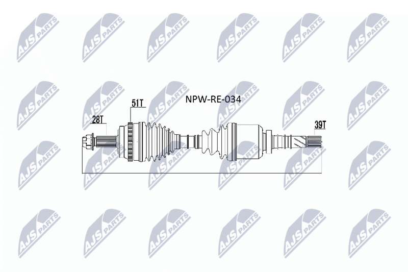 Wał napędowy NTY NPW-RE-034