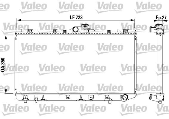 Chłodnica, układ chłodzenia silnika VALEO 731568