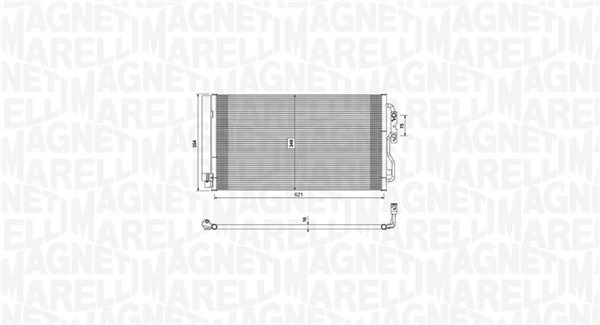 Skraplacz, klimatyzacja MAGNETI MARELLI 350203751000