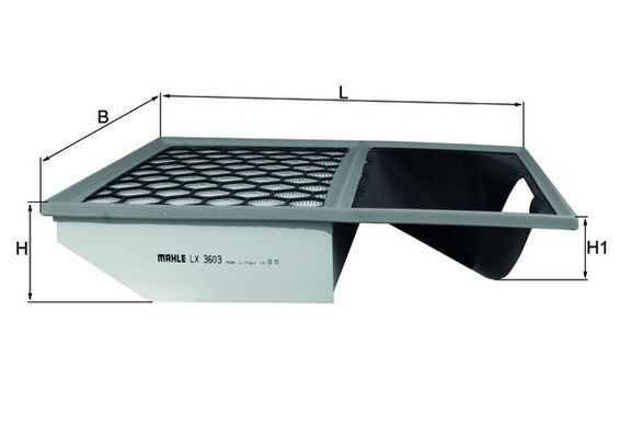 Filtr powietrza MAHLE LX3603