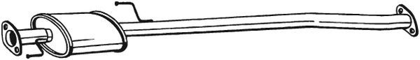 Tłumik środkowy BOSAL 283-591